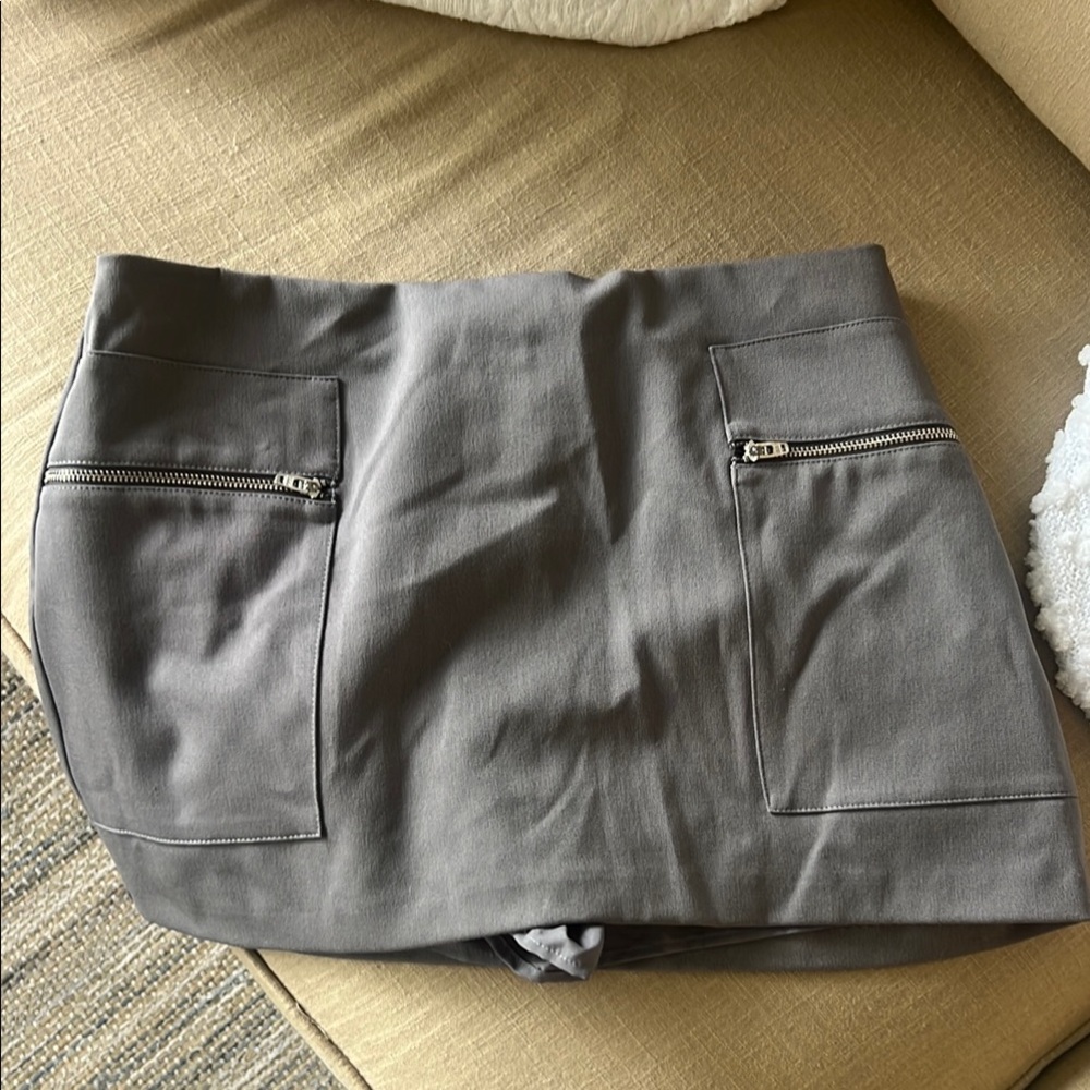 Abercrombie Mini Skort with Zipper Pockets